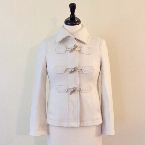Ann Taylor Jackets & Blazers - Ann Taylor Winter White Wool Blend Coat